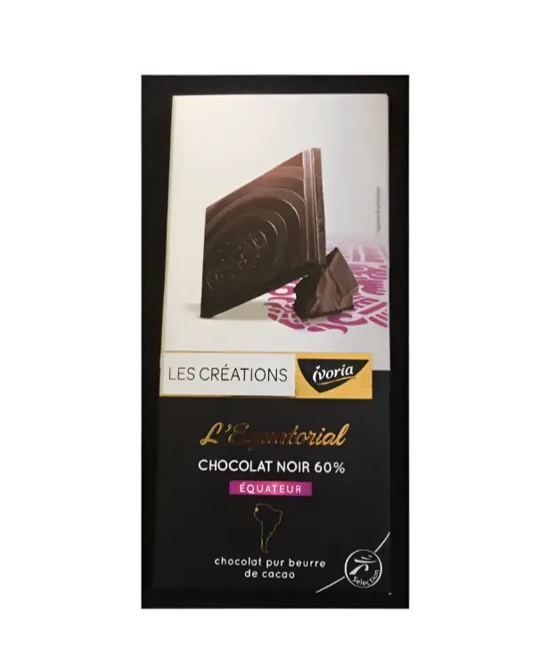 L'equatorial Chocolat noir 60% - Les Creations Ivoria 100g
