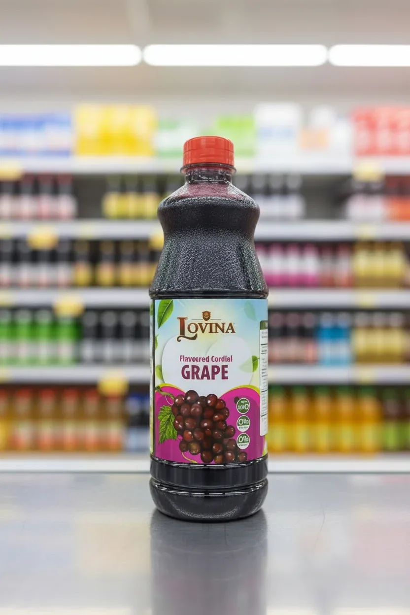 Lovina Grape Flavoured Cordial 840ml