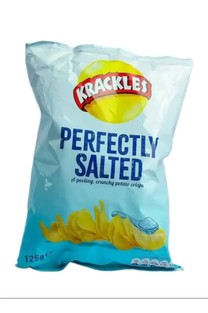 Krackles Perfectly Salted  Potato Crisps 125g