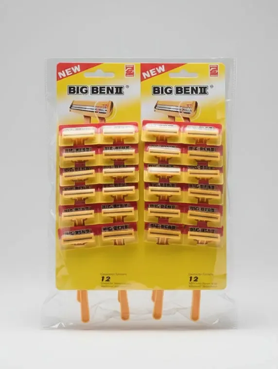 Big Ben II Disposable Shaving Razors – Set of 12pcs