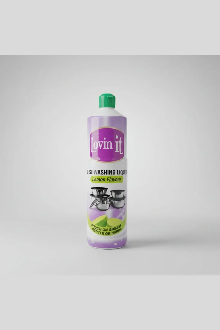 Lovin it Lemon Flavour Dishwashing Liquid 1l