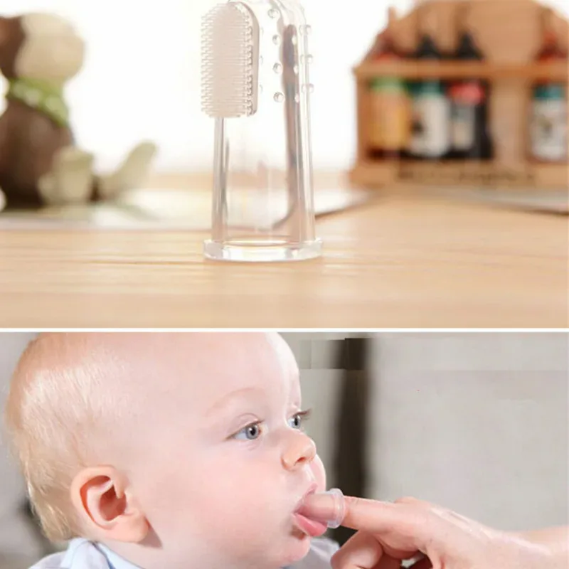 Baby Silicone Finger Toothbrush (Soft Infant Oral Care Brush)
