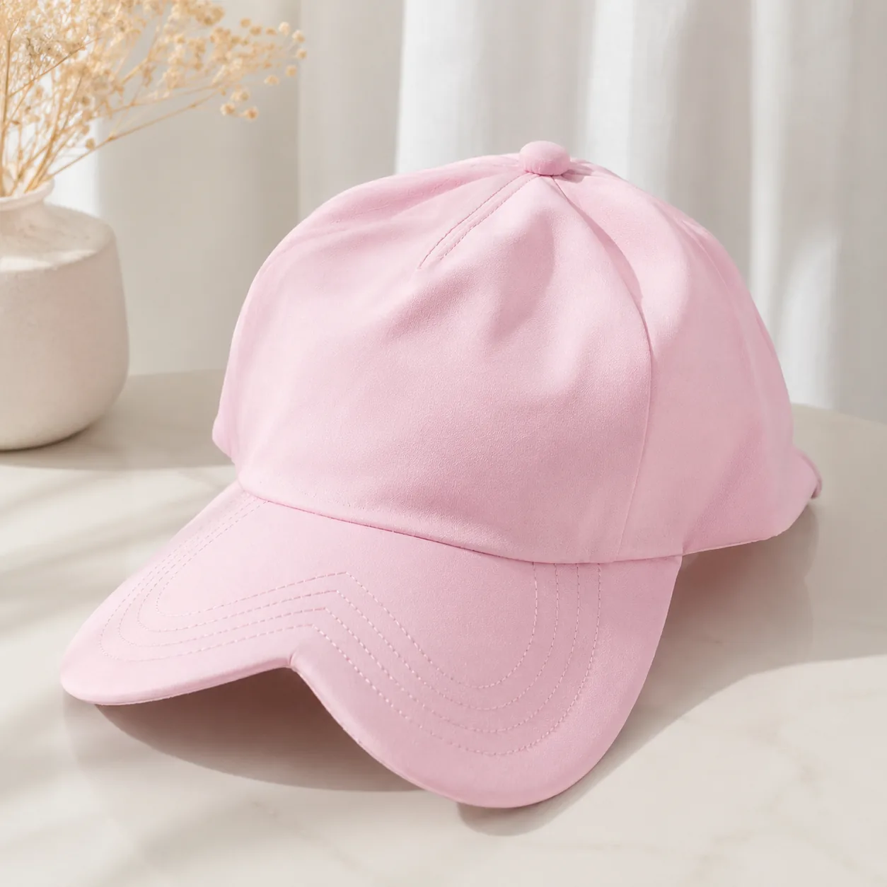 Pink Heart Brim Fashion Cap