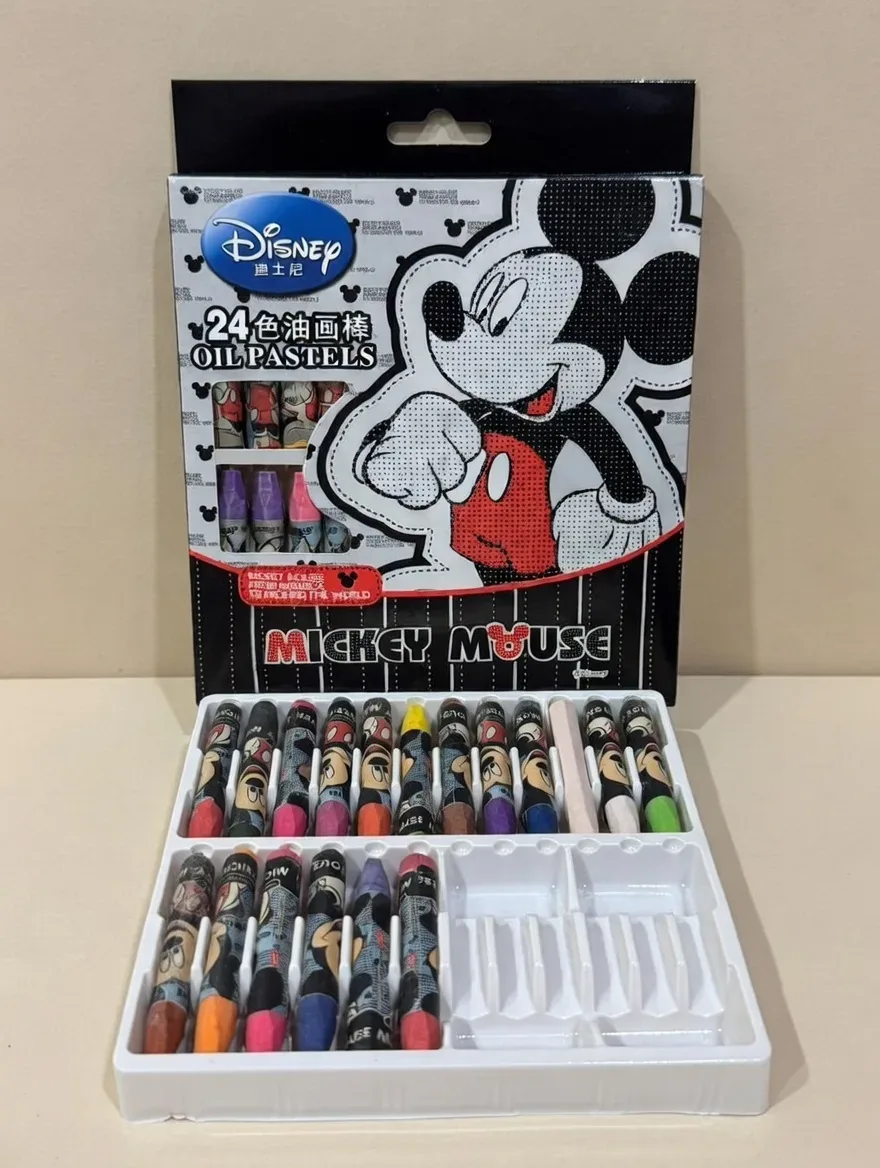 Disney Mickey Mouse 24-Color Oil Pastels Set