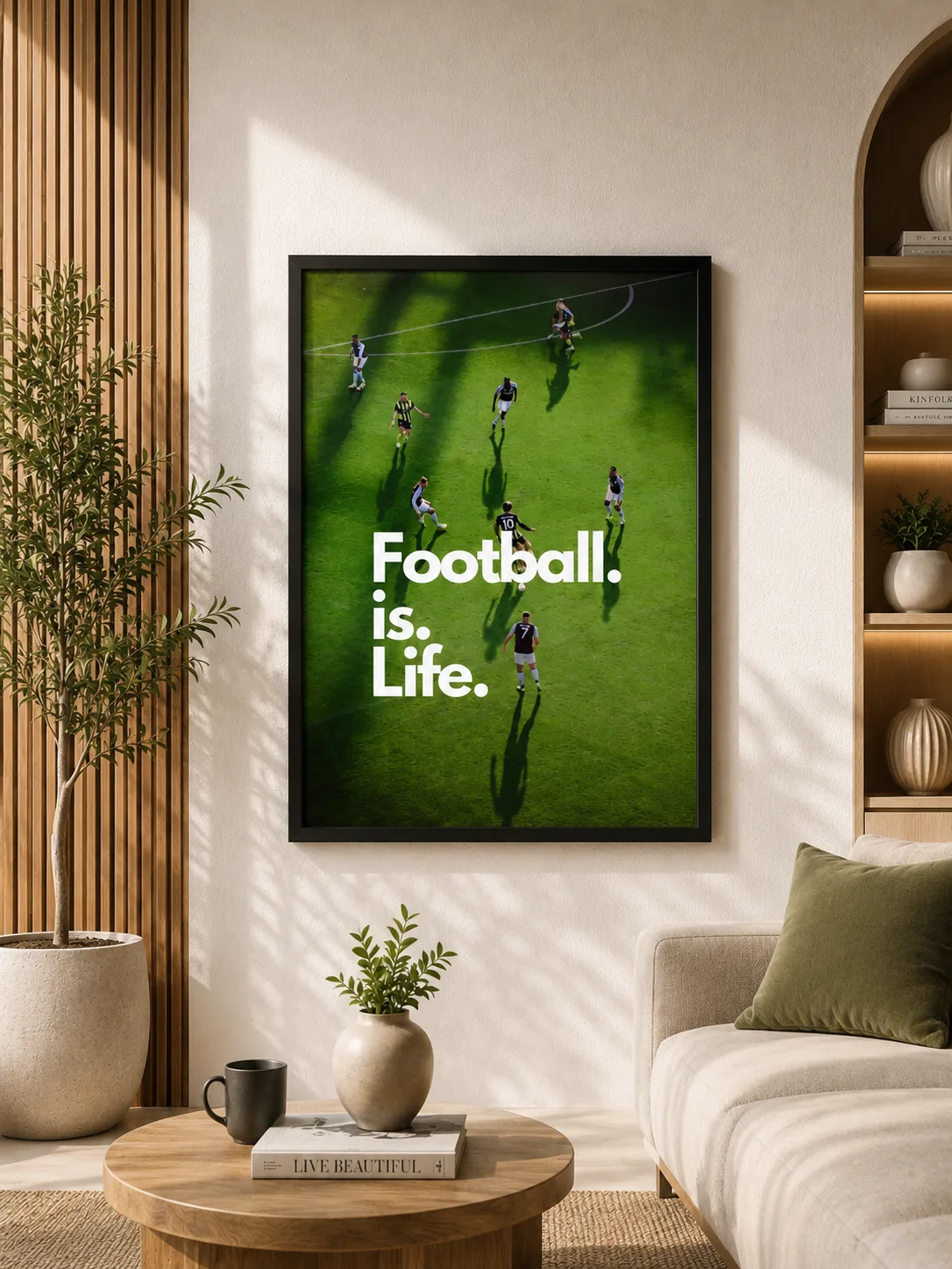 Football Is Life Wall Art Poster