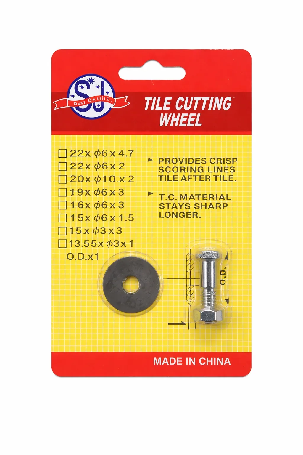 Professional Tile Cutting Wheel Replacement Kit (T.C. Material)