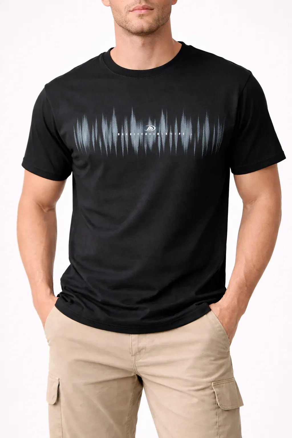 Men’s Graphic Wave Print T-Shirt