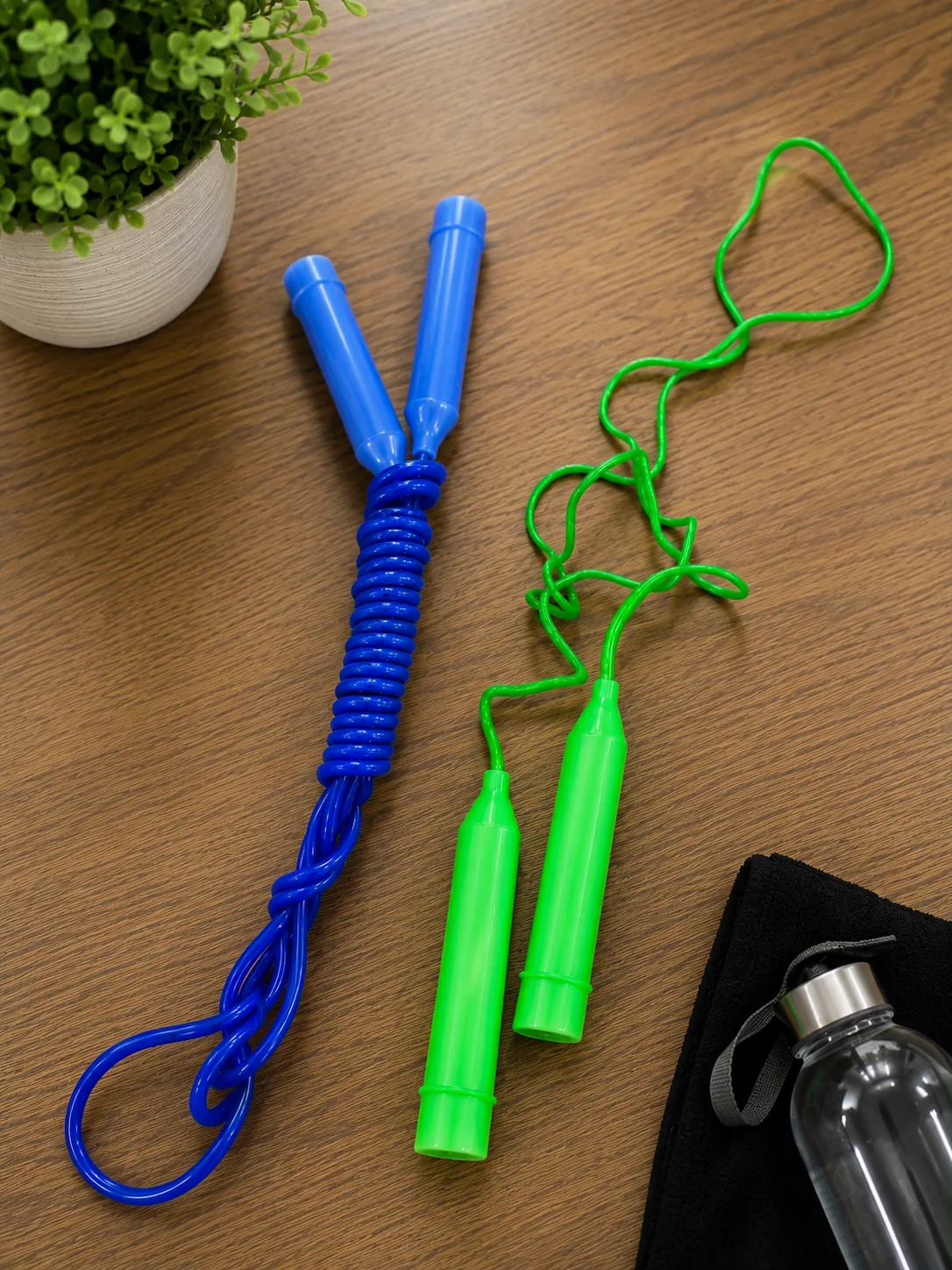 Adjustable Speed Jump Rope with Elastic Cord