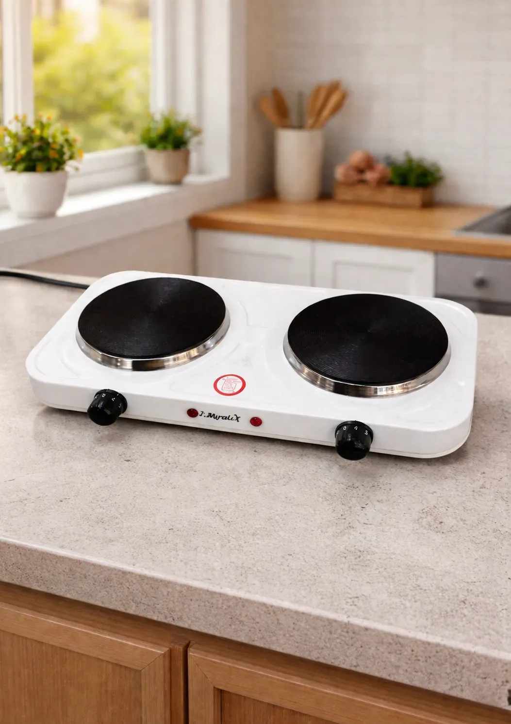 Portable Double Electric Hot Plate Cooker