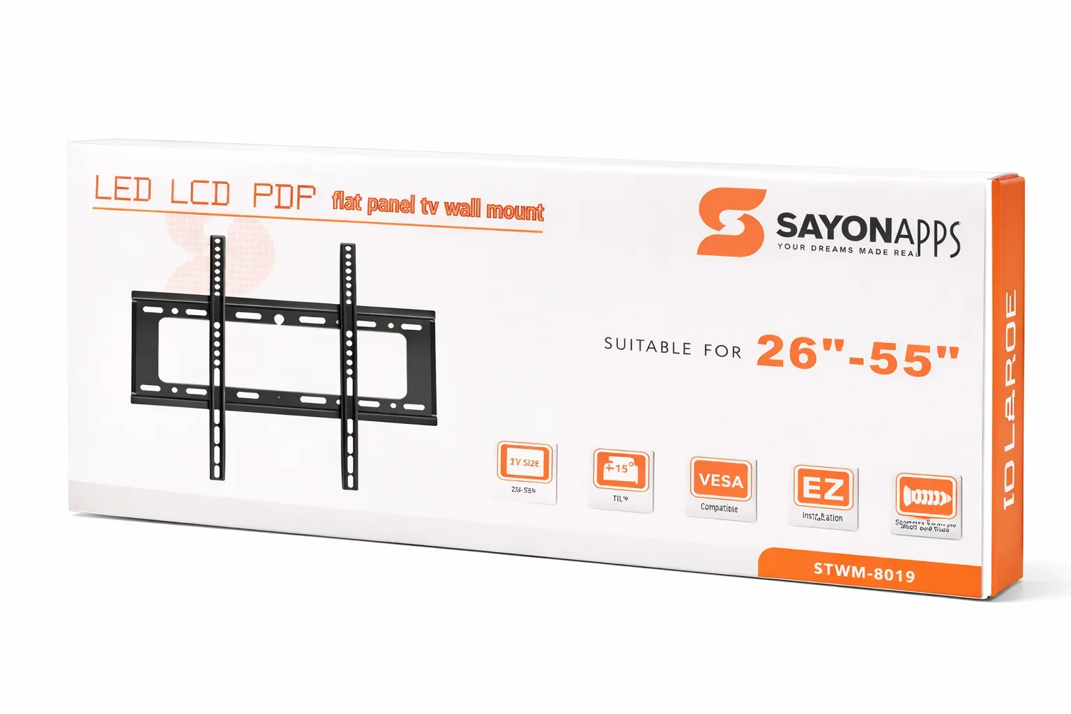 Sayonapps STWM-8019 Universal LED/LCD TV Wall Mount (26"–55")
