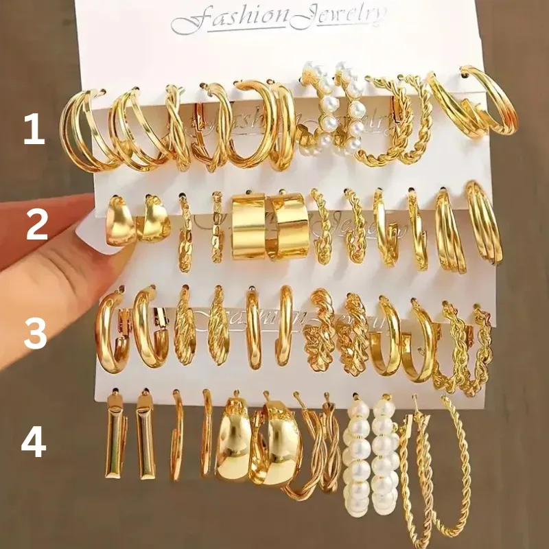 Circle Hoop Earring Set for Women Rwf 6,000 – Rwf 19,000
