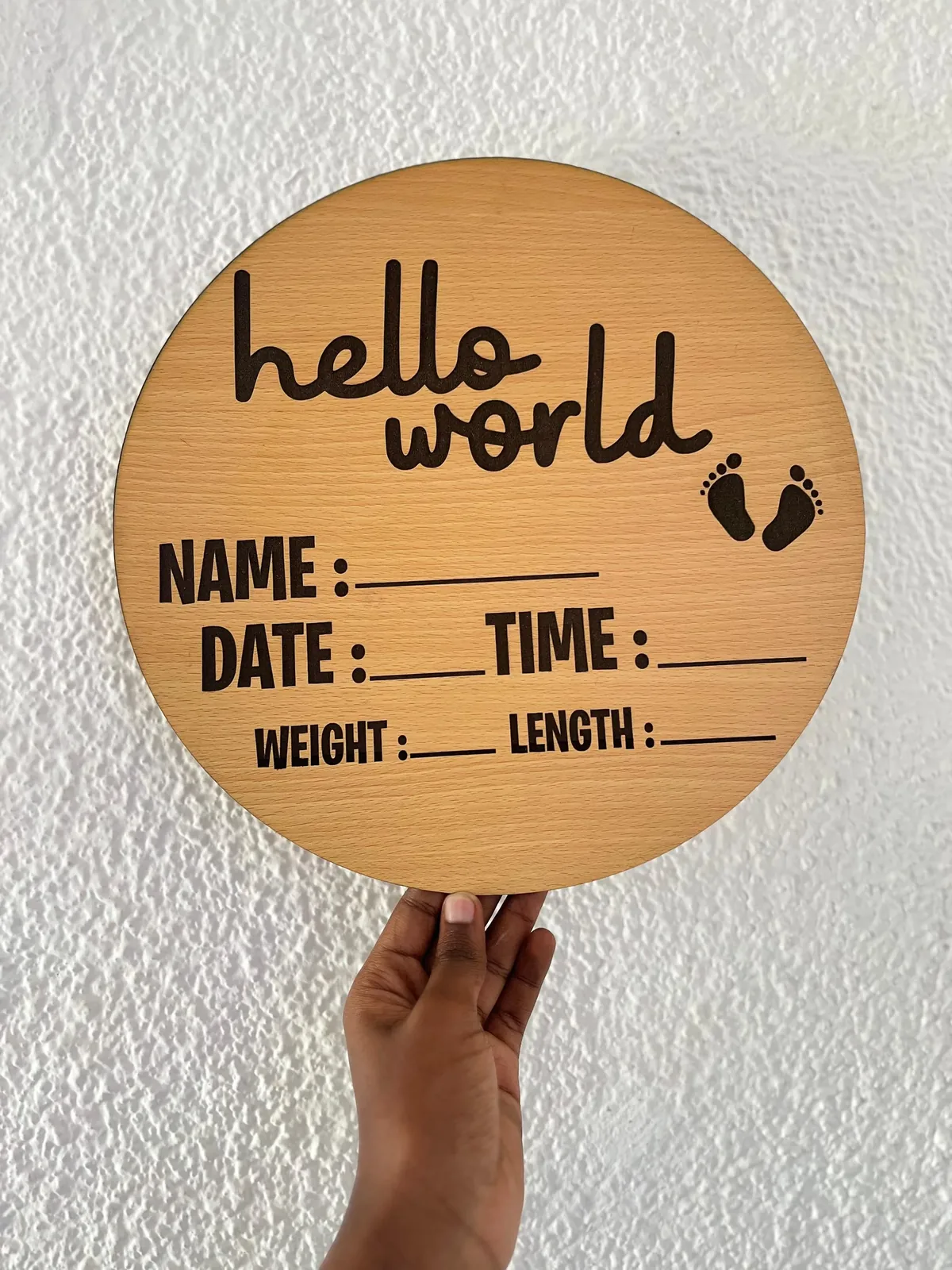Wooden Decorative Plaque Collection – “Home Sweet Home”, Love Quote, Valentine’s Day & “Hello World” Baby Announcement Signs