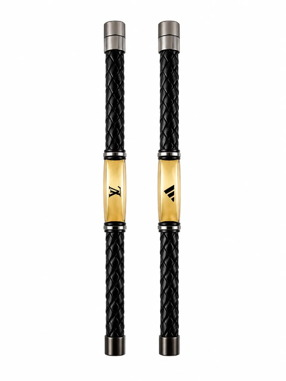 Luxury Braided Leather Magnetic Bracelet for Men