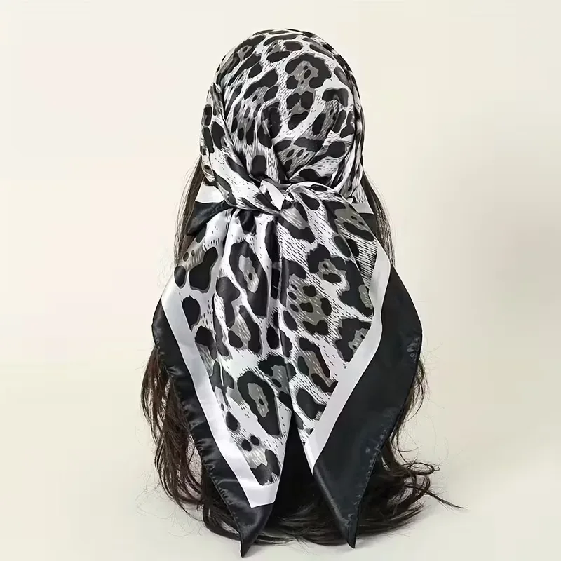 bohemian leopard print summer lightweight headscarf
