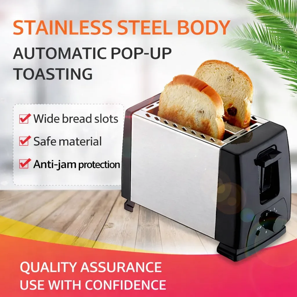 Sonifer SF-6007 2-Slice Electric Toaster (600–700W)