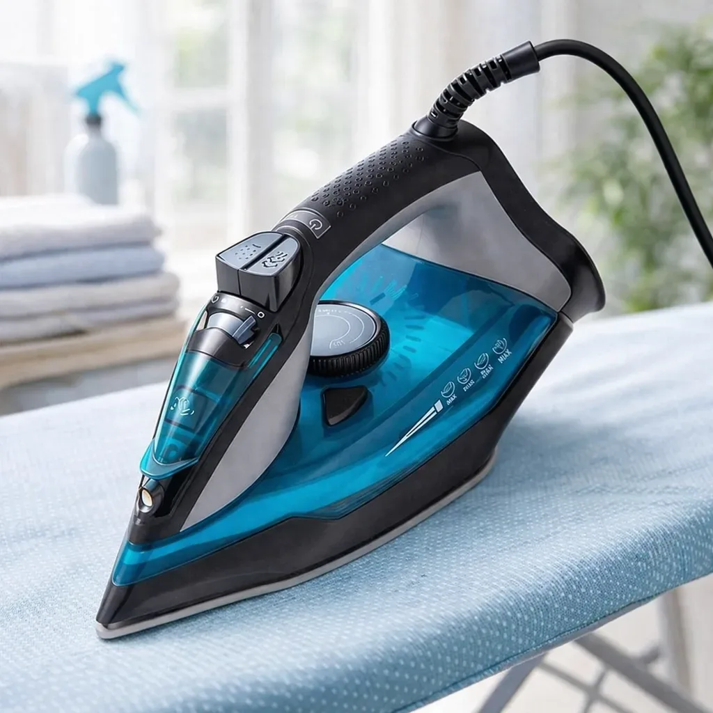 Premium Steam Iron – Ceramic Soleplate & Fast Heating