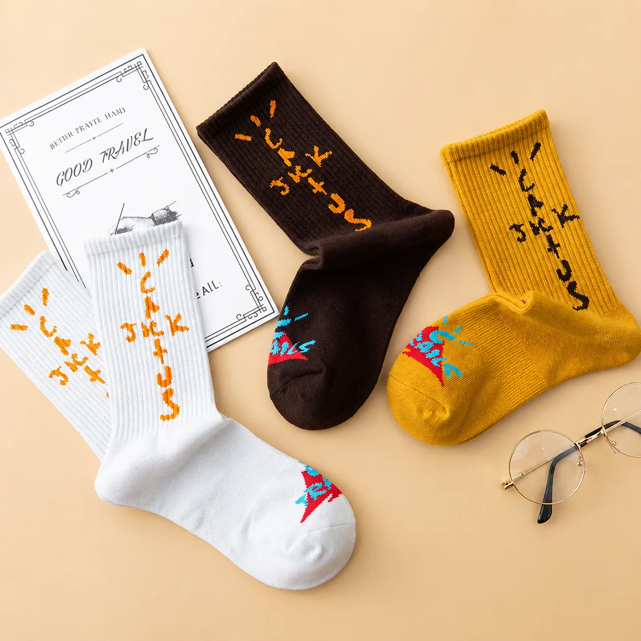 Stylish Unisex Casual Crew Socks