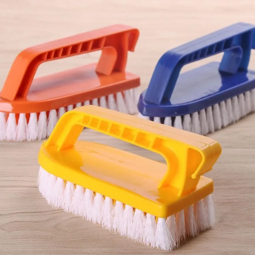 Iron-Style Heavy-Duty Plastic Scrub Brush