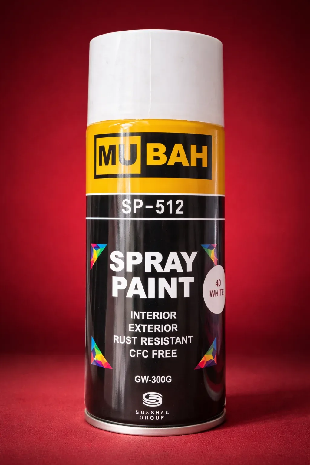 MUBAH SP-512 Fast Drying Spray Paint – White (400ml)