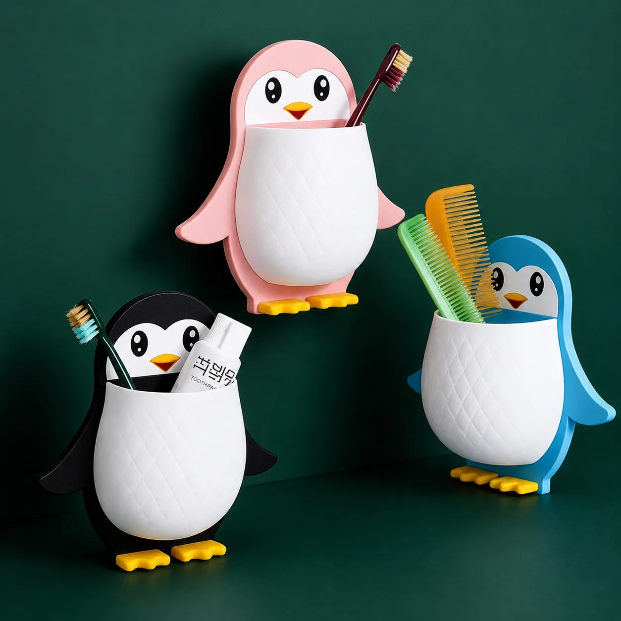 Penguin Wall-Mounted Storage Organizer