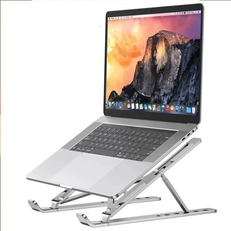 Adjustable Aluminum Laptop Stand (Foldable & Portable)