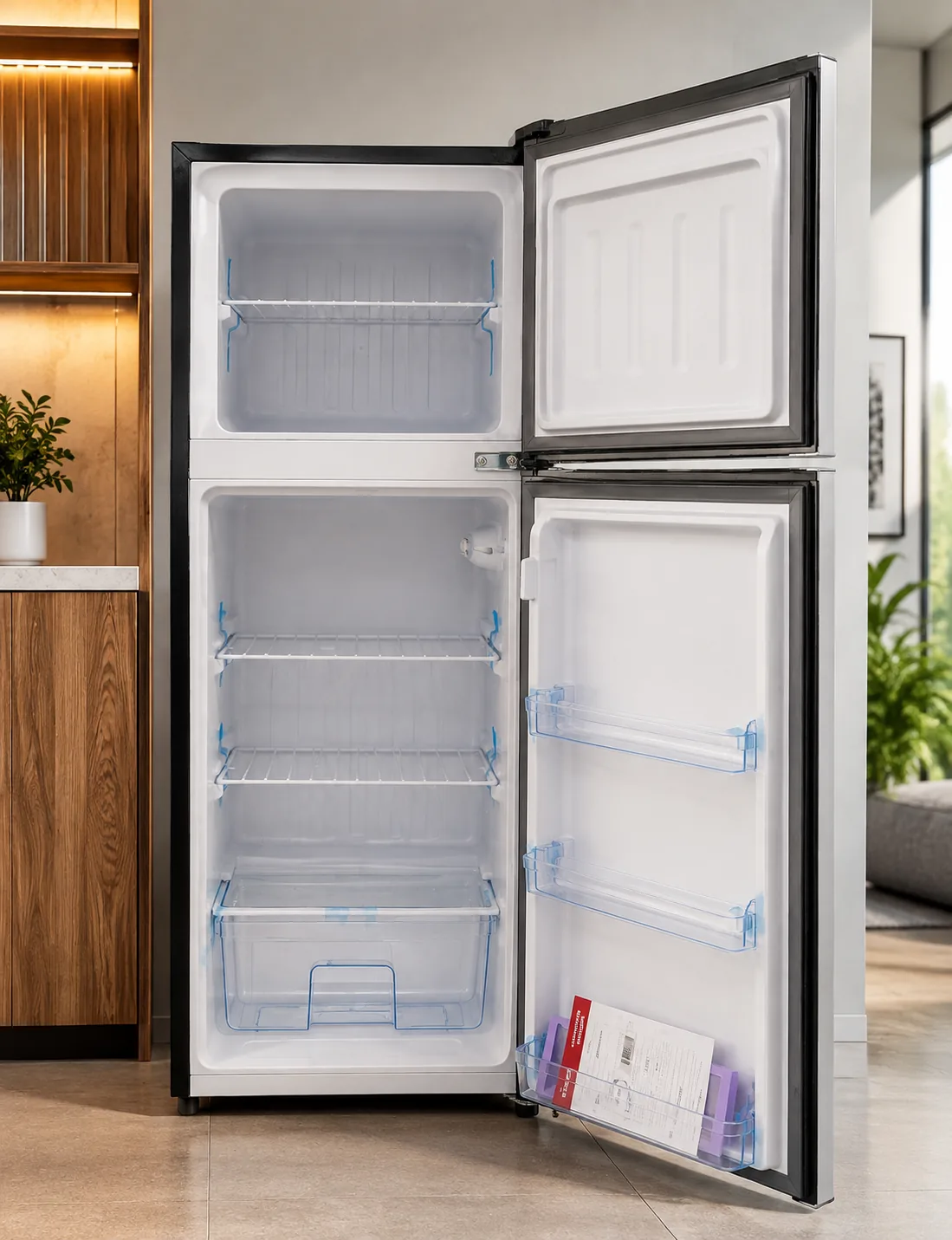 Double-Door Top-Freezer Refrigerator – Spacious Fresh Food & Freezer Storage