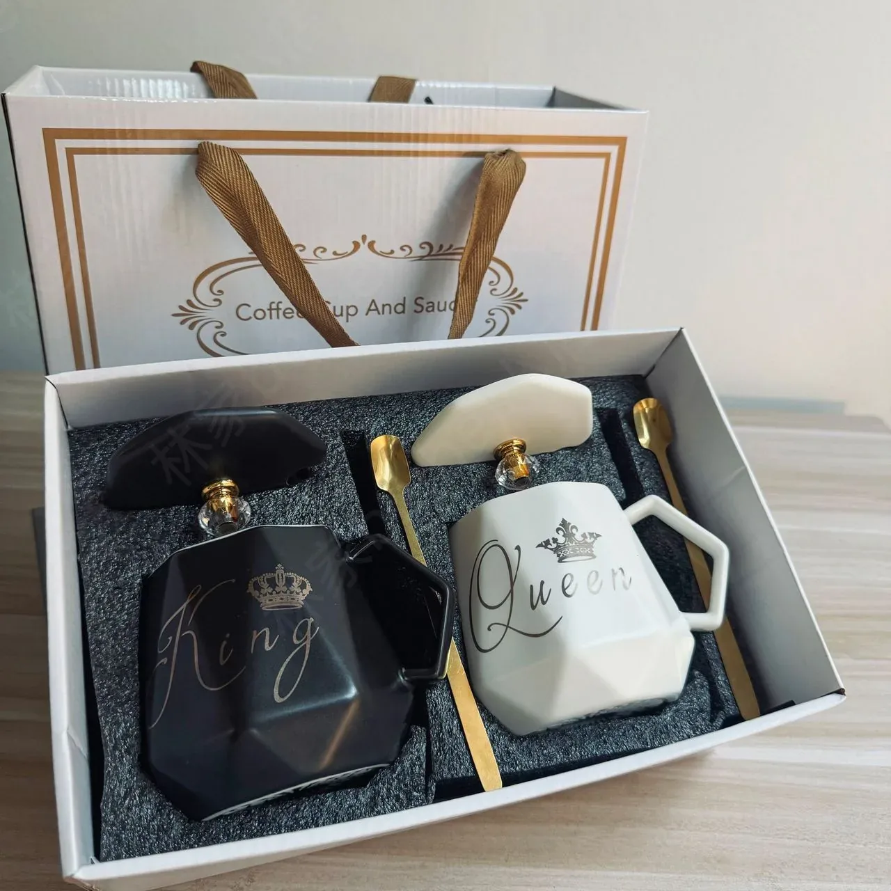 Luxury His & Hers Coffee Cup Set