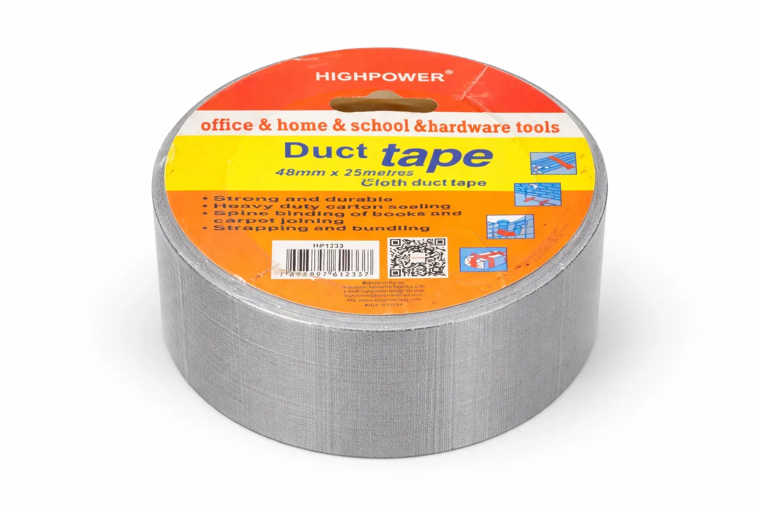 HighPower 48mm x 25m Heavy-Duty Cloth Duct Tape