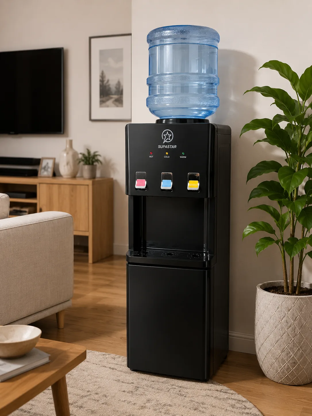 Supastar 3-Tap Hot, Cold & Warm Water Dispenser