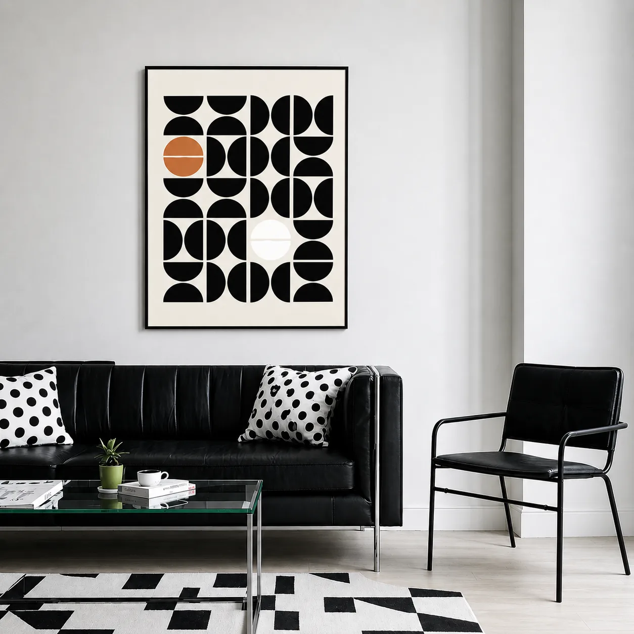 Nordic Harmony Geometric Wall Art Frame Set (A2 & A3)