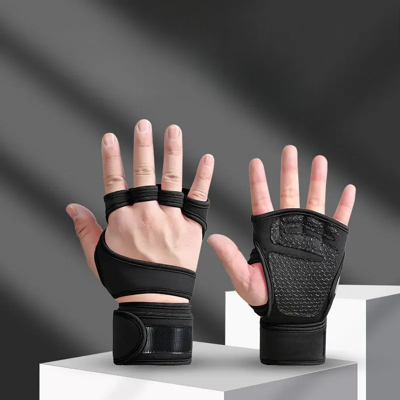 Anti-Slip Fitness Training Gloves with Wrist Support