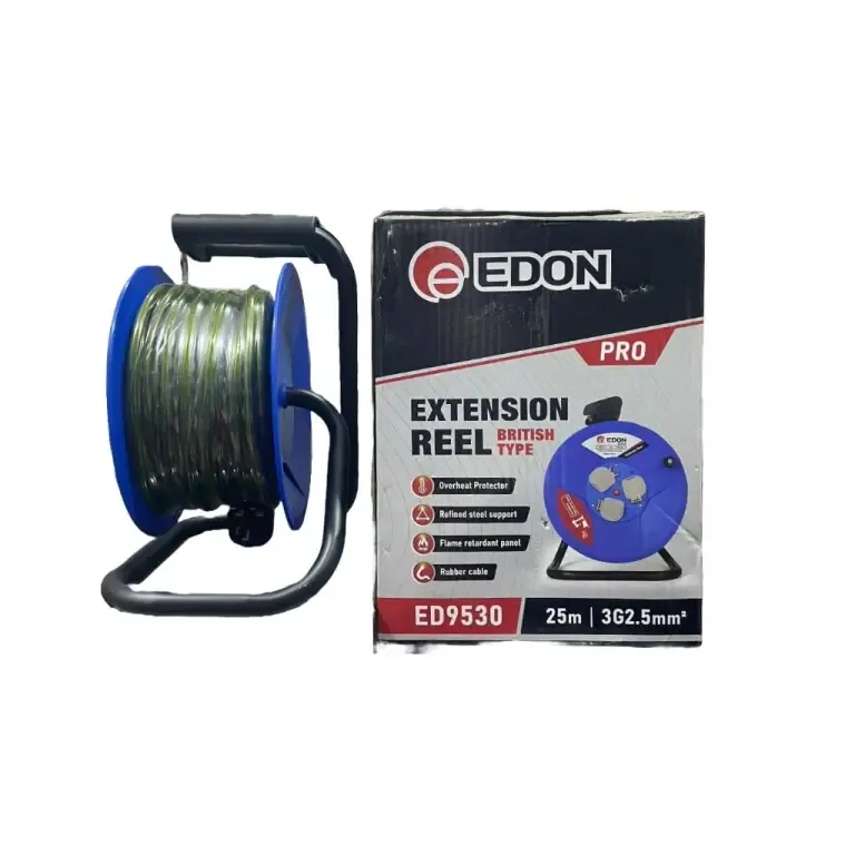 EDON PRO Extension Reel – British Type (25M / 50M, 3G2.5mm²)