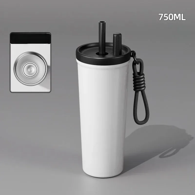 Ozbobo 24oz Stainless Steel Insulated Water Bottle Wtih Straw And Lid