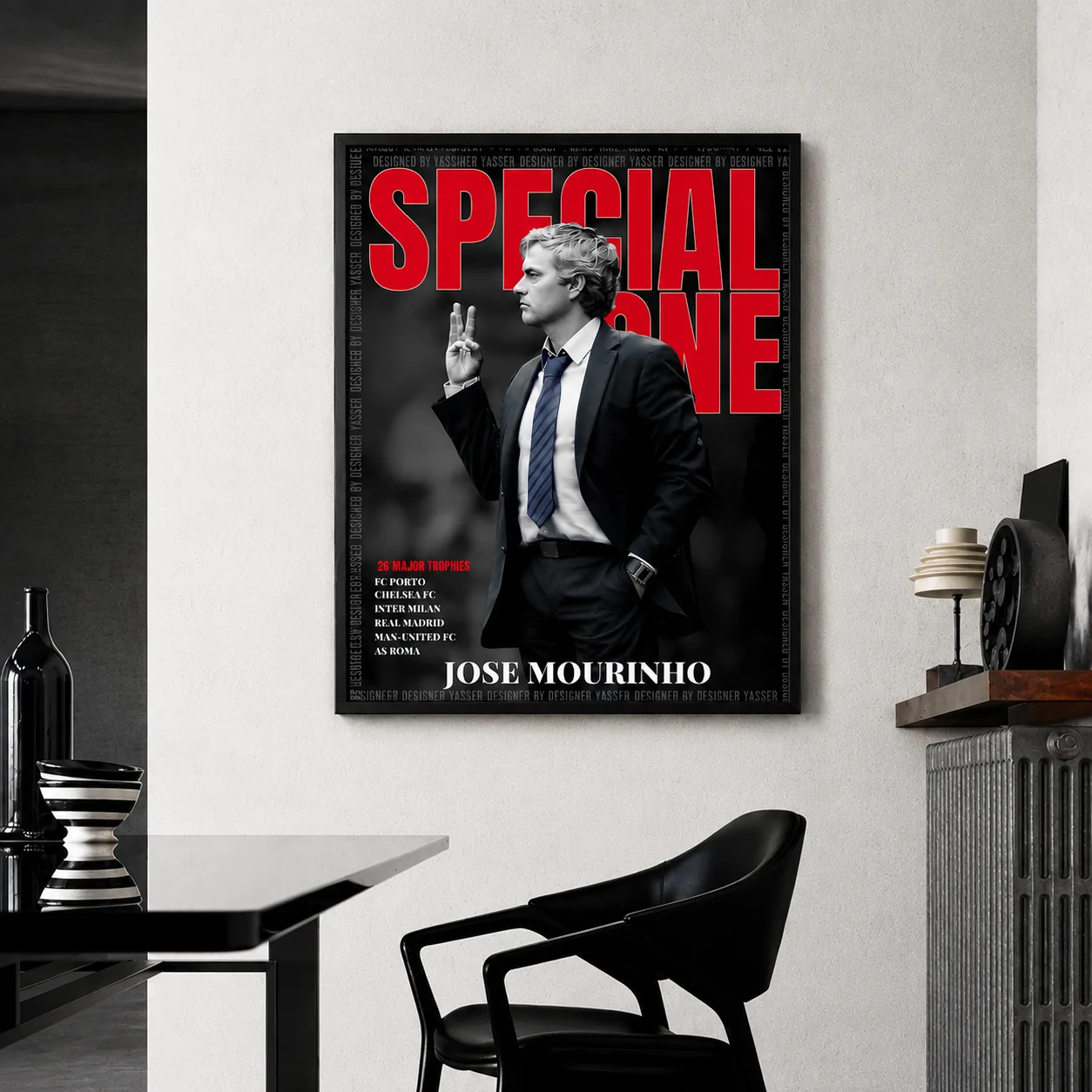 The Special One José Mourinho Football Legend Framed Poster  A2 & A3