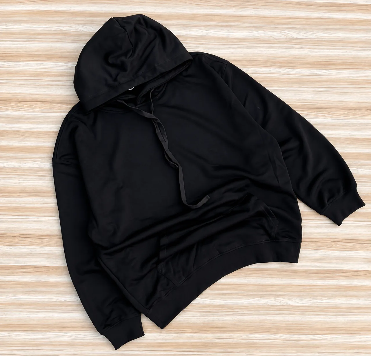 Classic Black Pullover Hoodie