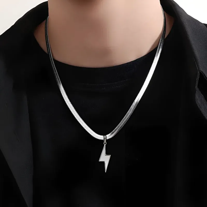 Lightning Snake Bone Necklace