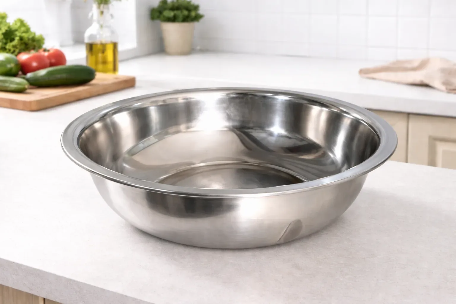 Stainless Steel Eating & Washing  (Multipurpose Dish Bowl)