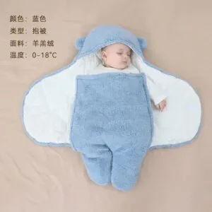 Newborn Baby Hooded Blanket Sleeping Bag