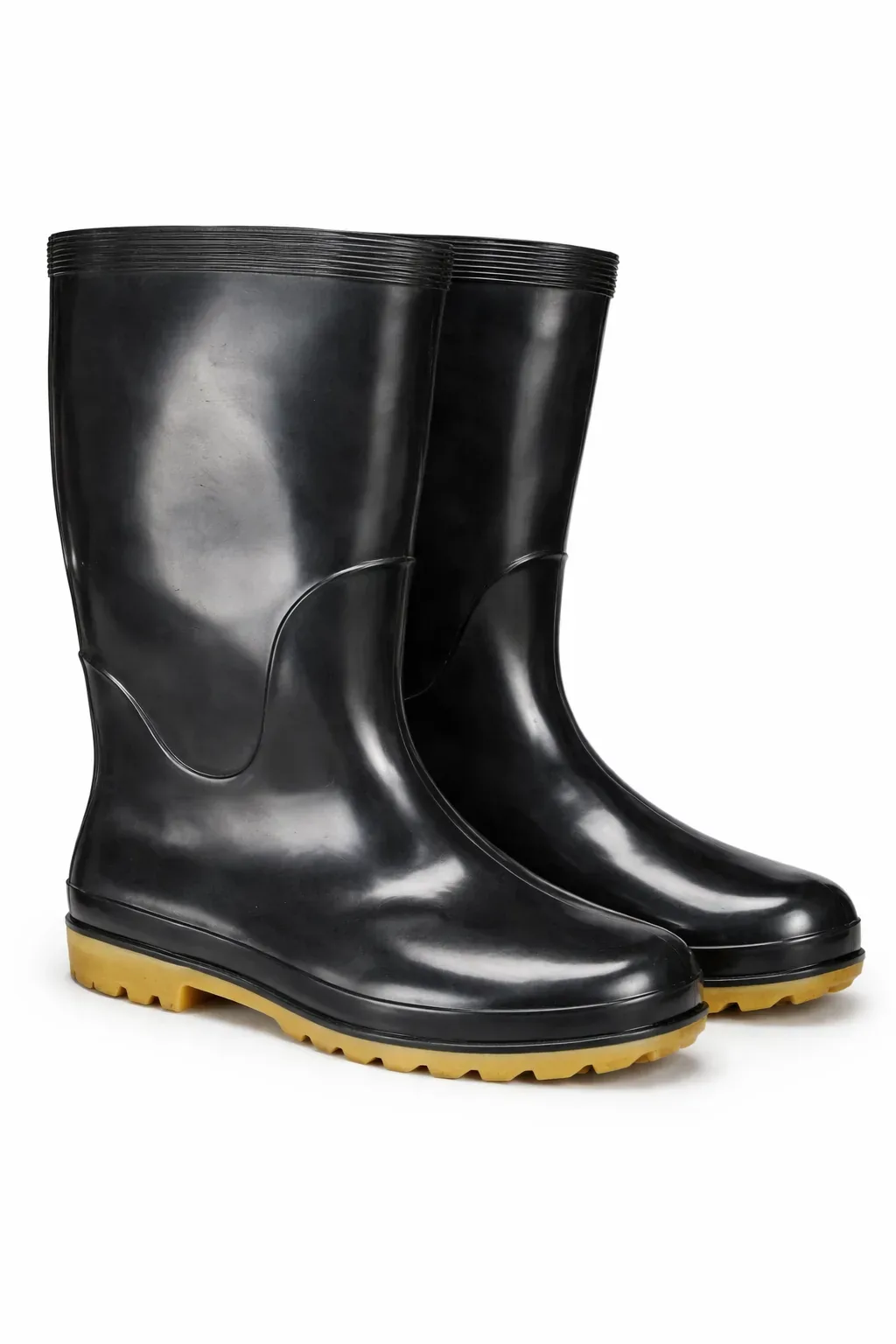 Heavy-Duty Waterproof Rubber Rain Boots