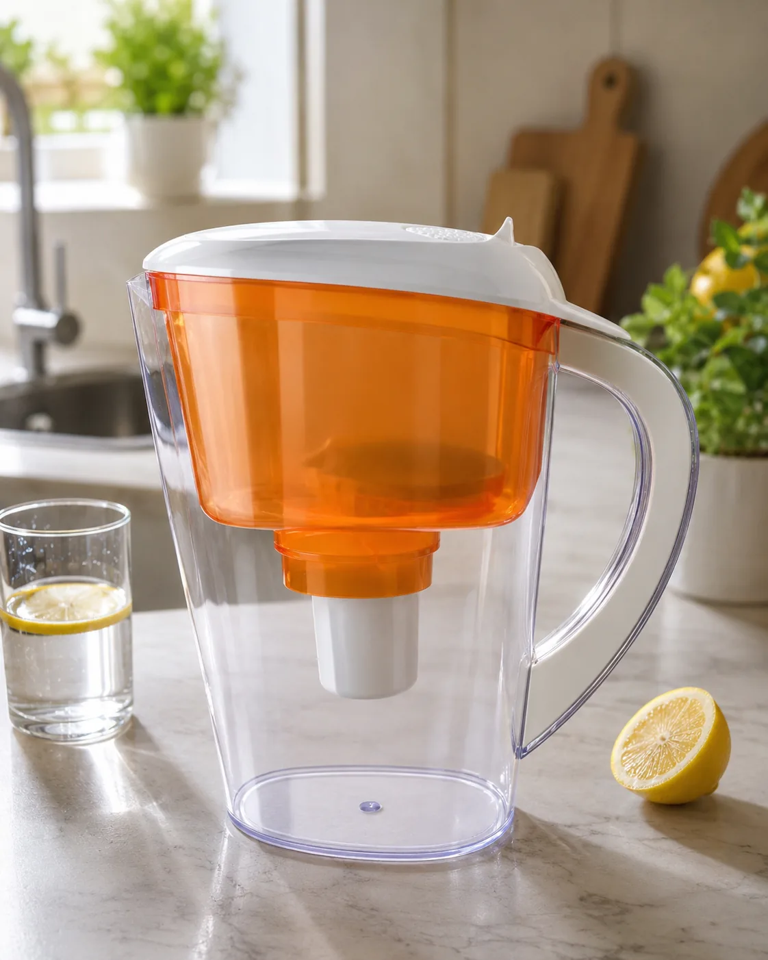 3L Water Filter Pitcher with Replaceable Filter Cartridge