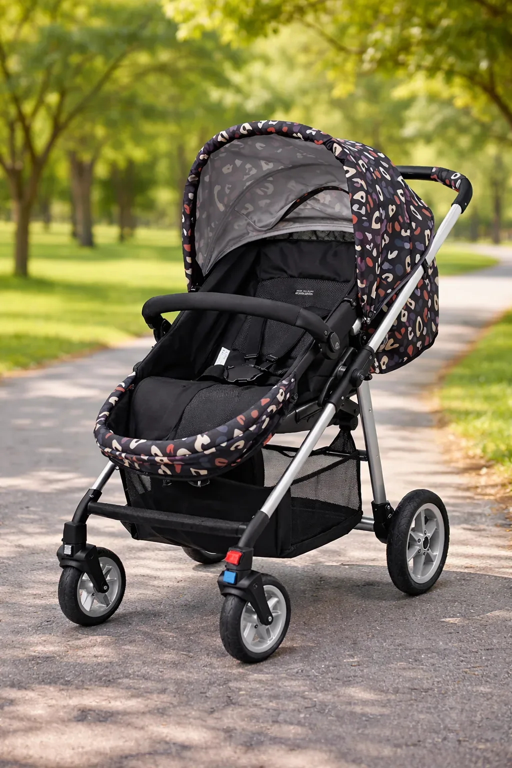 Urban Comfort 3-Wheel Baby Stroller with Adjustable Canopy
