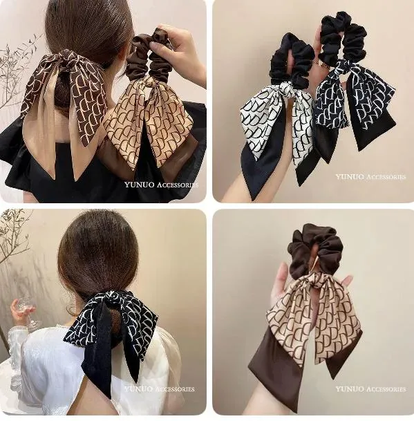 women Printed Bow Hair Bundle