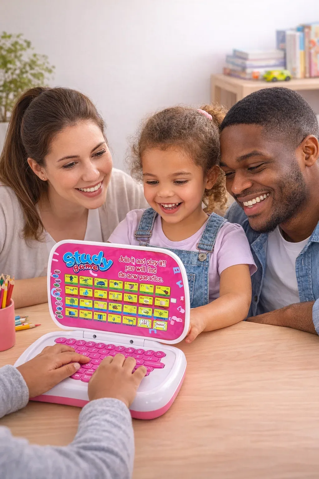 Kids Educational Learning Laptop – Study Game Interactive Toy (Alphabet, Numbers & Music)