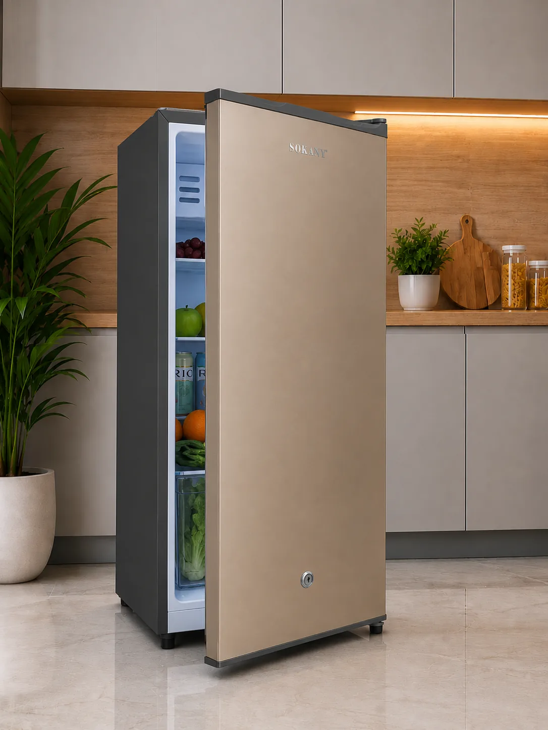 SOKANY Single-Door Refrigerator