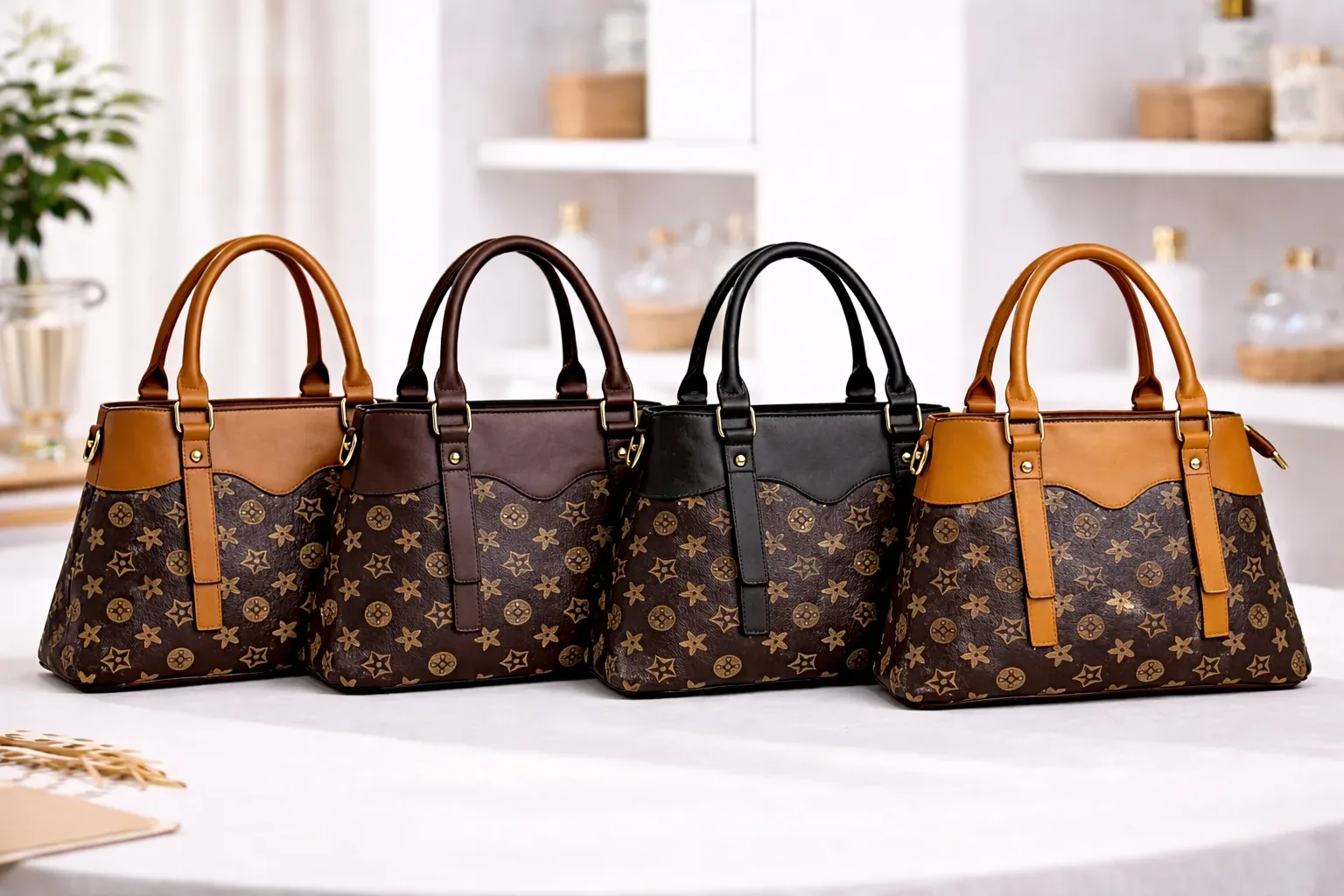 Elegant Monogram Fashion Handbag
