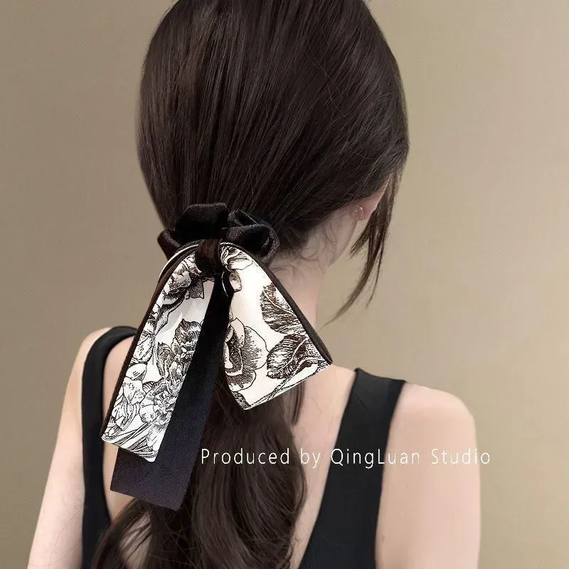 Style Ink Printed Bow Hair Bundle Elegant Ladies