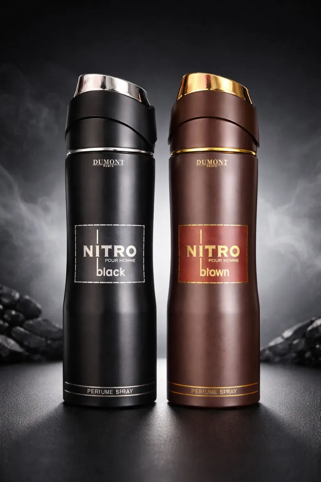 Dumont Nitro Pour Homme Perfume Spray Collection (Black & Brown Edition)