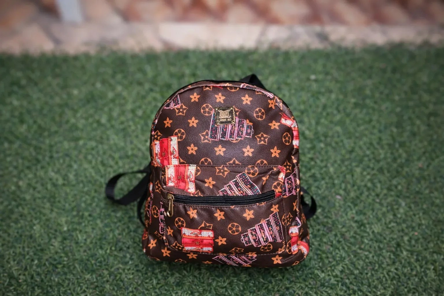 Chic Heart Pattern Mini Backpack (Fashion Casual Daypack)