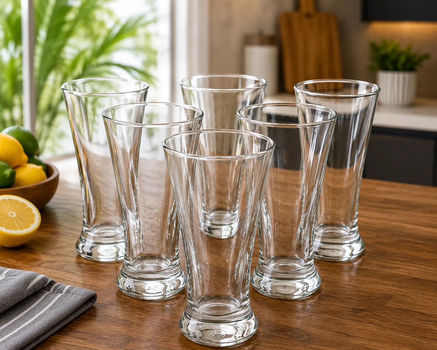 Clear Glass Tumbler Set – 6 Pieces Drinking Glasses