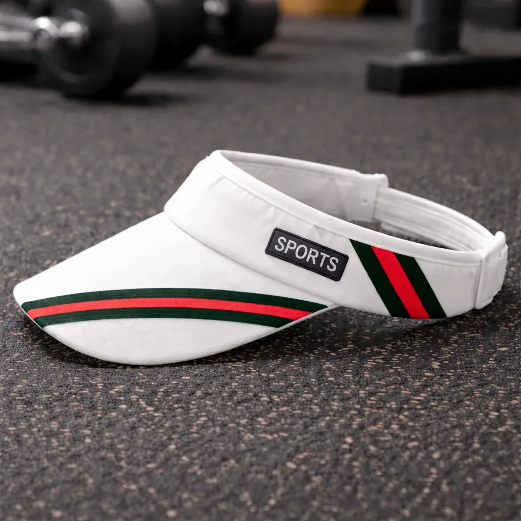 Sport Stripe Sun Visor Cap